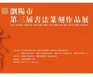 浏阳市第三届书法篆刻作品展在市博物馆开幕