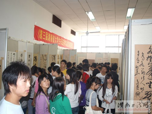 第三届湖南省大学生书法篆刻作品展隆重开幕 - 湖南书法网 官网 - Powered by SupeSite