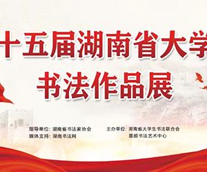 第十五届湖南省大学生书法作品网络展